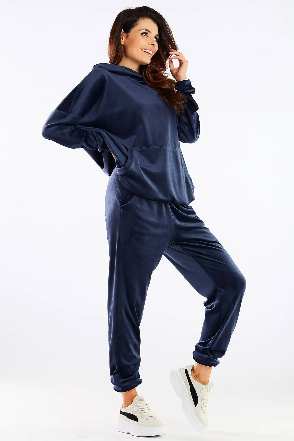 Luxurious Velour Relaxed Trousers