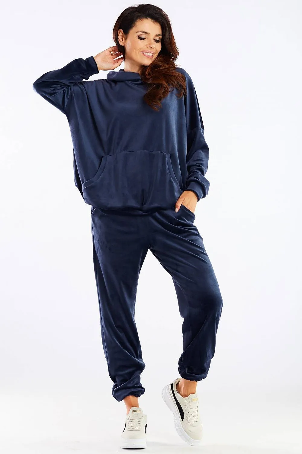 Luxurious Velour Relaxed Trousers