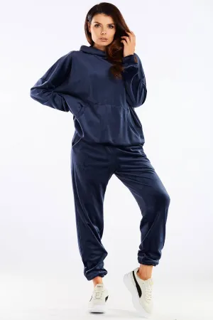 Luxurious Velour Relaxed Trousers