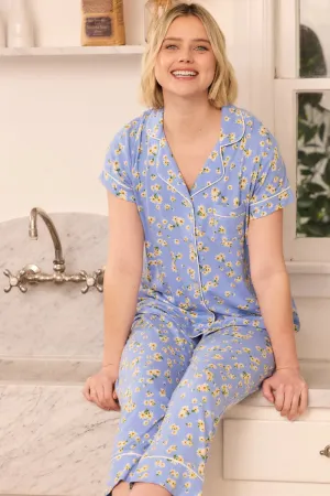 Marguerite Pima Knit Capri Set