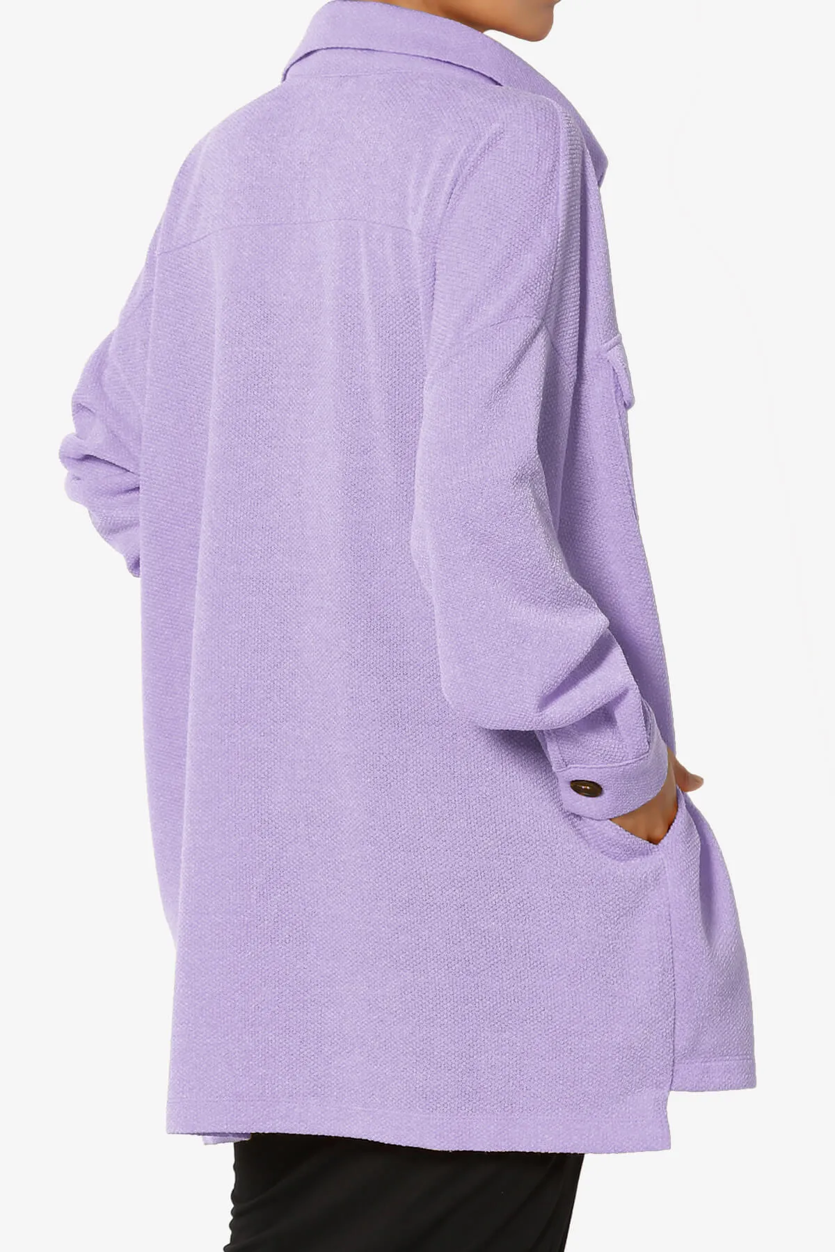 Matryx Jacquard Oversized Shirts Shacket
