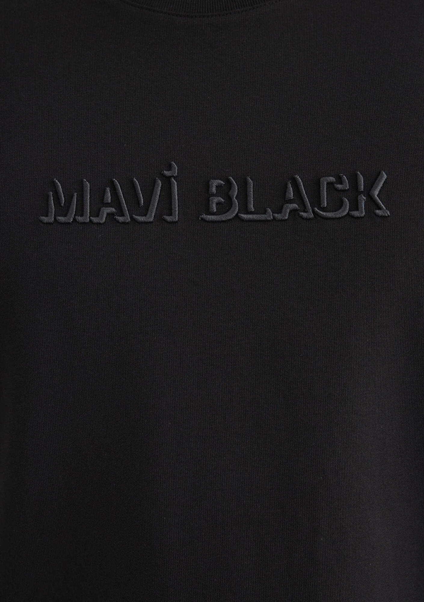 Mavi Black Printed Black T-Shirt