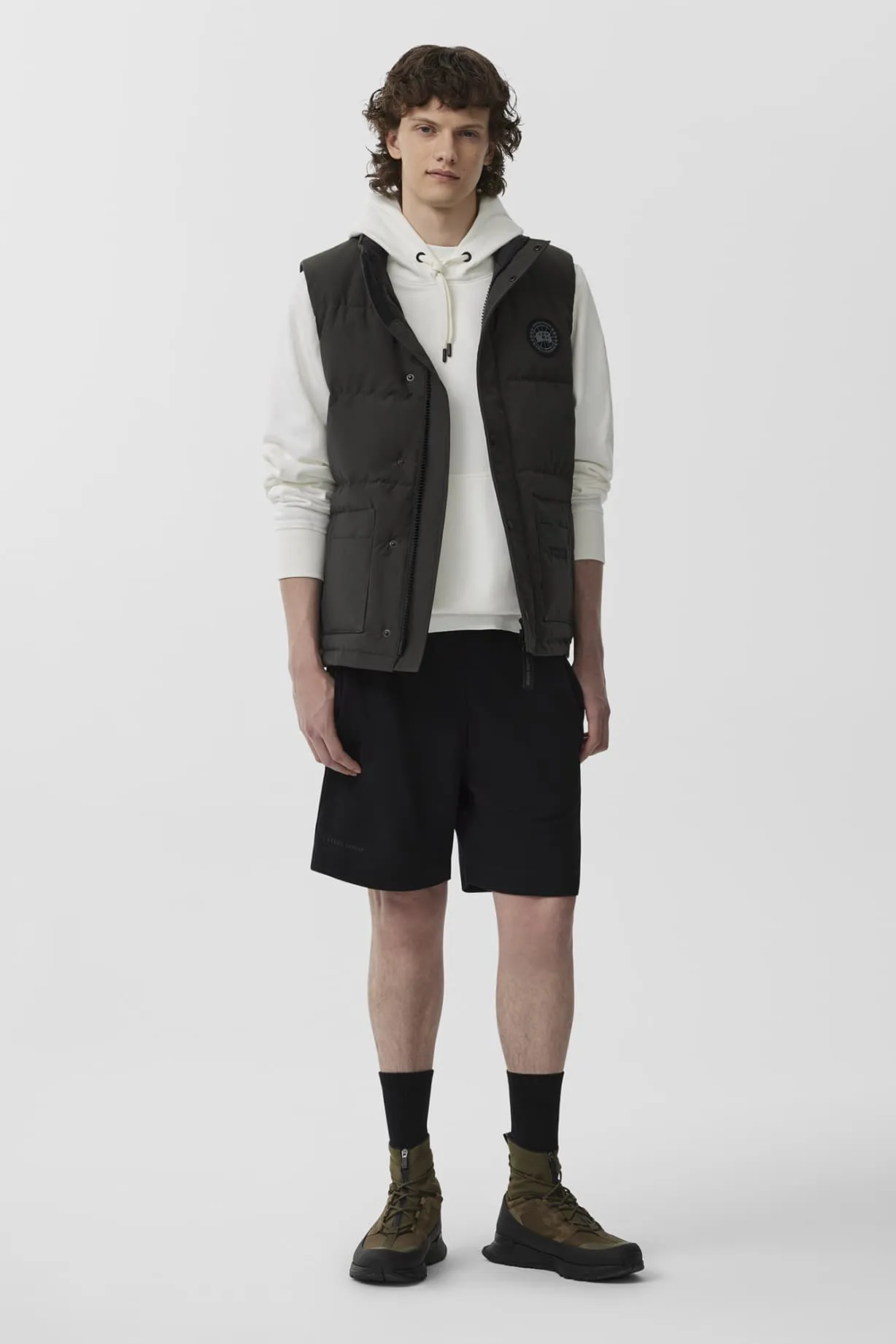 Mens Freestyle Crew Vest - Black Label-Volcano-2054MB