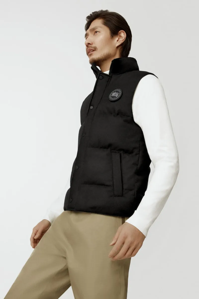 Mens Garson Vest Wool Carbon Melange-4151M1