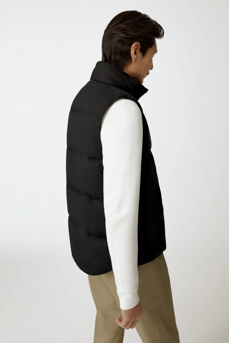 Mens Garson Vest Wool Carbon Melange-4151M1