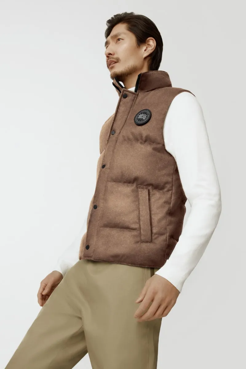 Mens Garson Vest Wool Quicksand Melange-4151M1