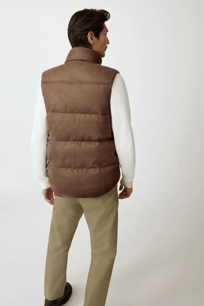 Mens Garson Vest Wool Quicksand Melange-4151M1