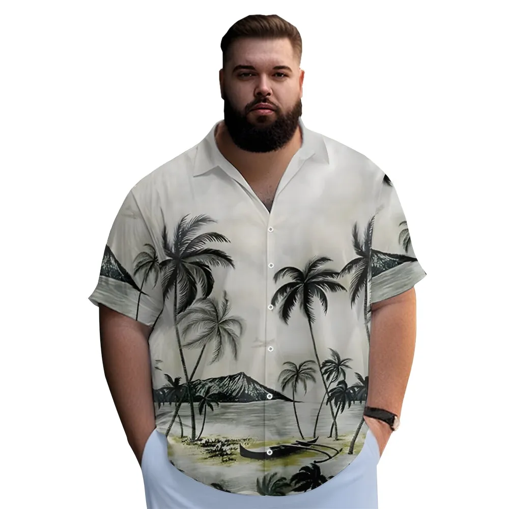 Men's Hawaiian Oversized Short Sleeve Shirt 2406001925