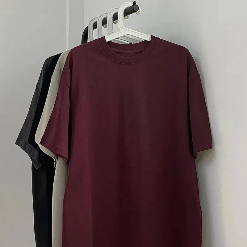 Men's Round Neck Cotton Short Sleeves T-Shirts