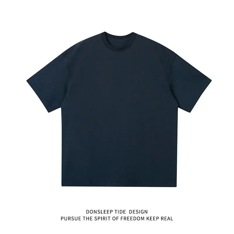 Men's Round Neck Cotton Short Sleeves T-Shirts