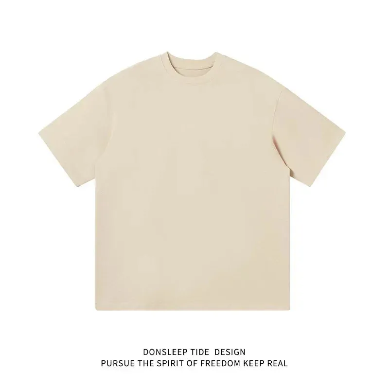 Men's Round Neck Cotton Short Sleeves T-Shirts