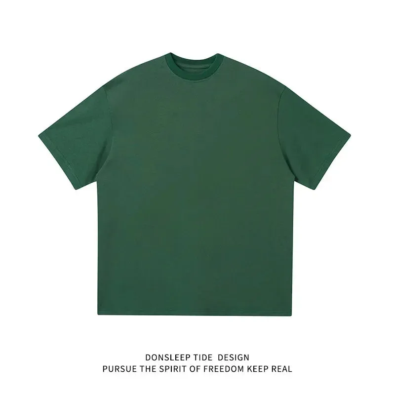 Men's Round Neck Cotton Short Sleeves T-Shirts