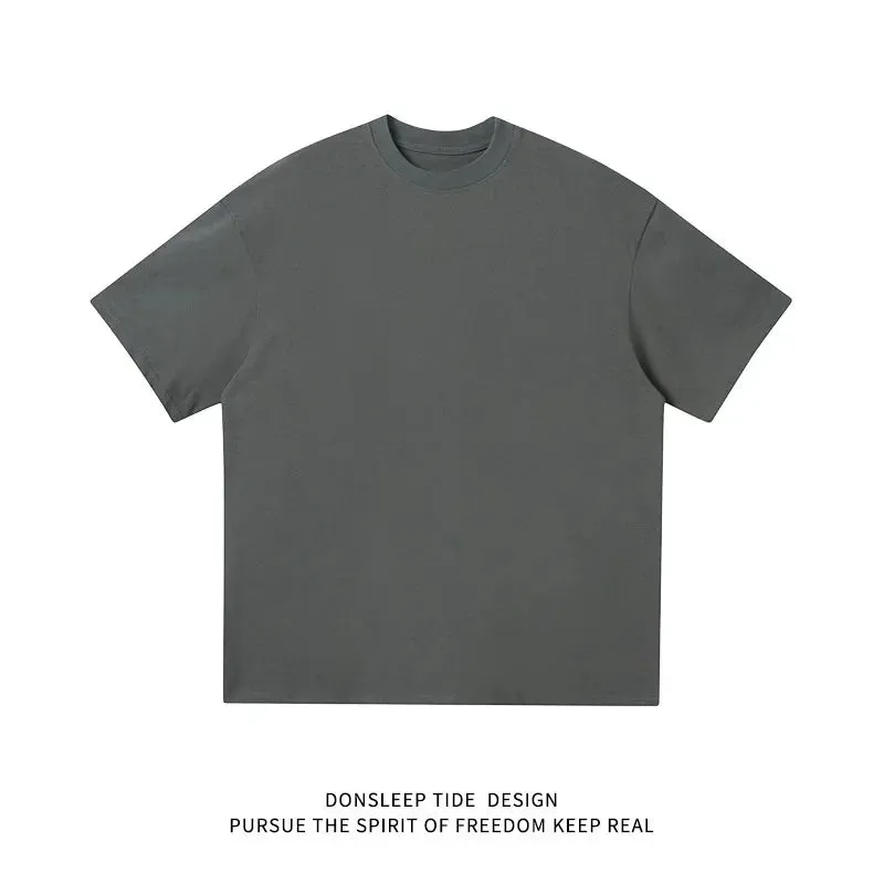 Men's Round Neck Cotton Short Sleeves T-Shirts