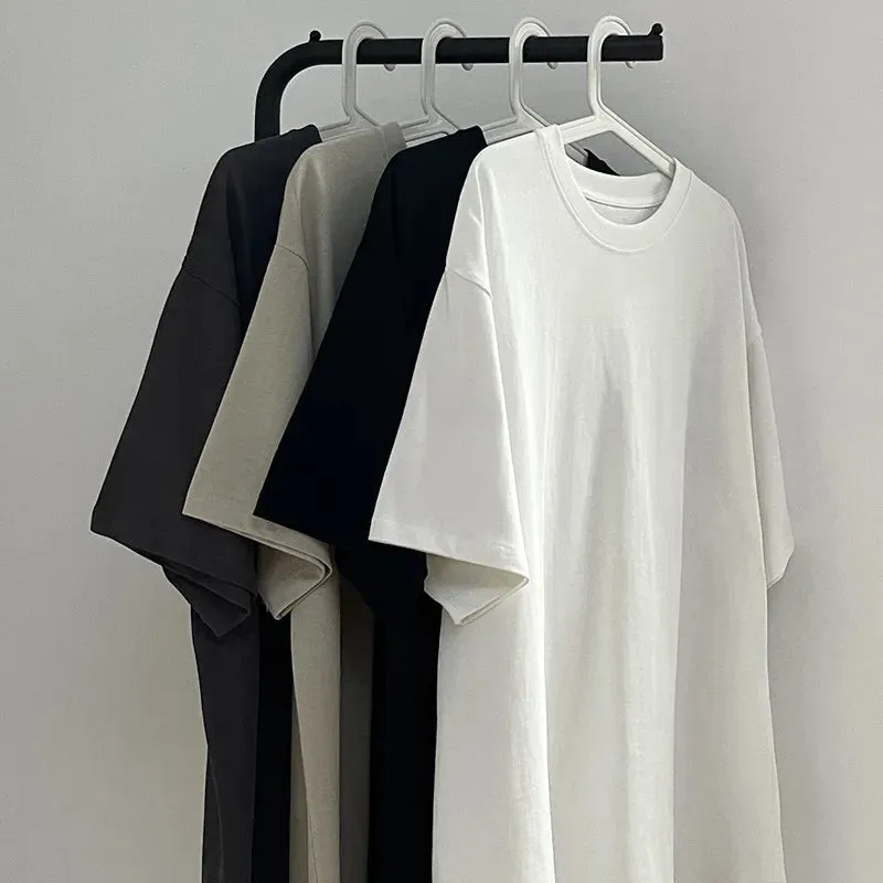 Men's Round Neck Cotton Short Sleeves T-Shirts