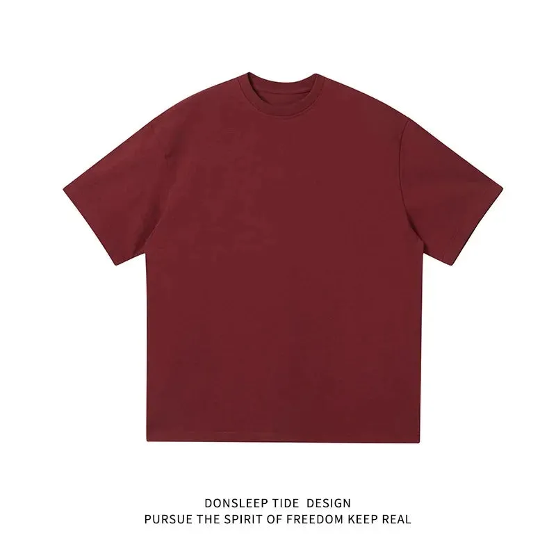 Men's Round Neck Cotton Short Sleeves T-Shirts