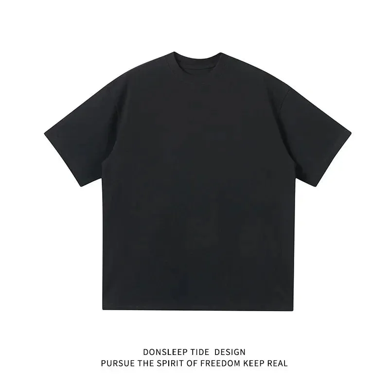 Men's Round Neck Cotton Short Sleeves T-Shirts