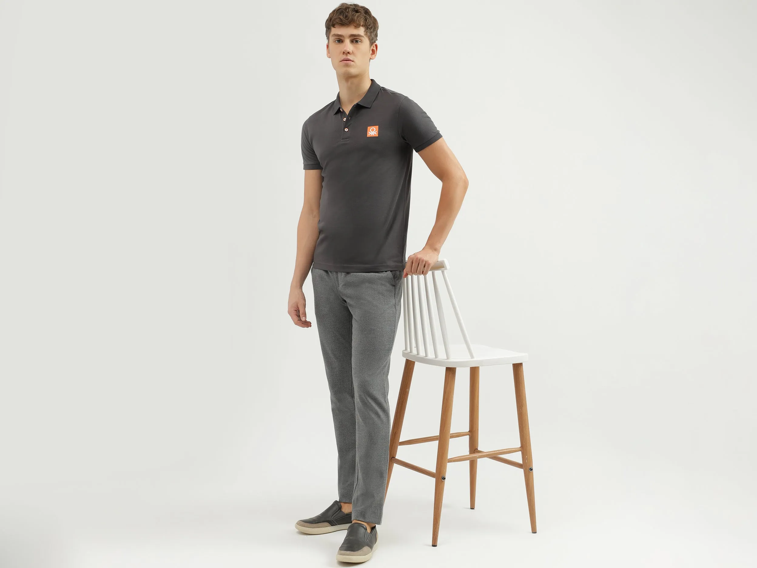 Men's Solid Relaxed Fit Trousers