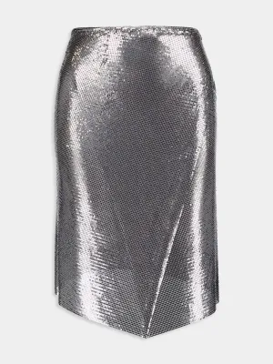 Mesh midi skirt
