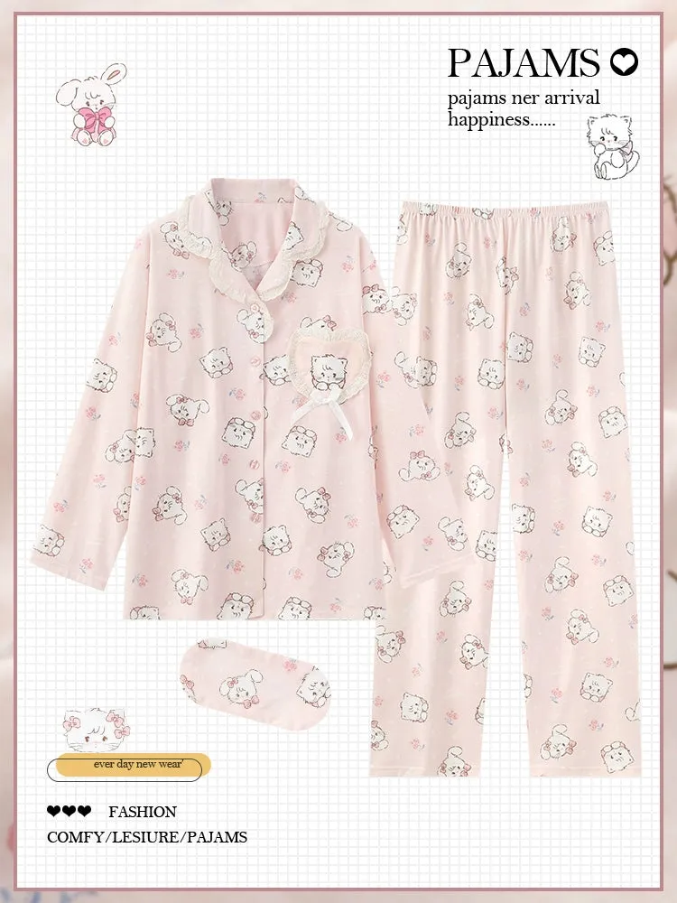 Mikko Sweet Dreams Pink Pajamas Set