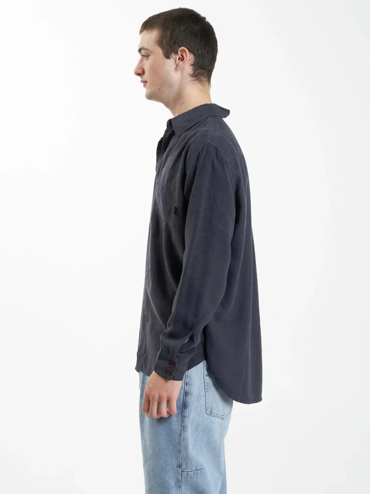 Minimal L/S  Shirt Slate