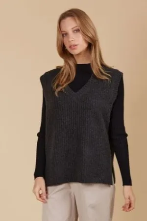 Miru Knit Vest - Ash