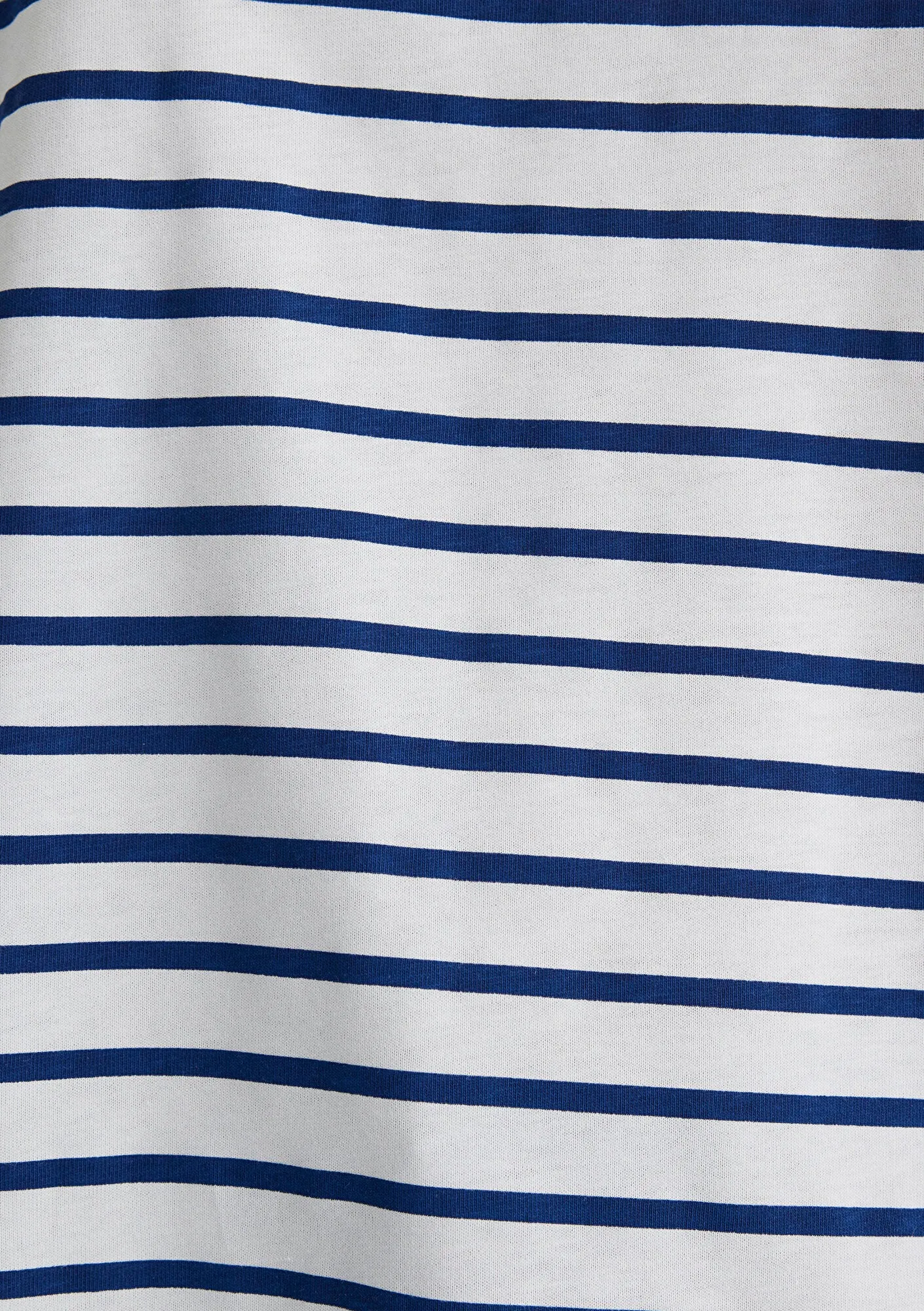 Navy Striped White T-Shirt