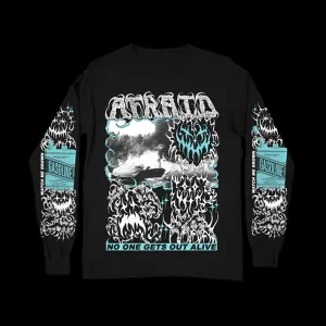 NO ONE GETS OUT ALIVE LONG SLEEVE SHIRT - BLACK