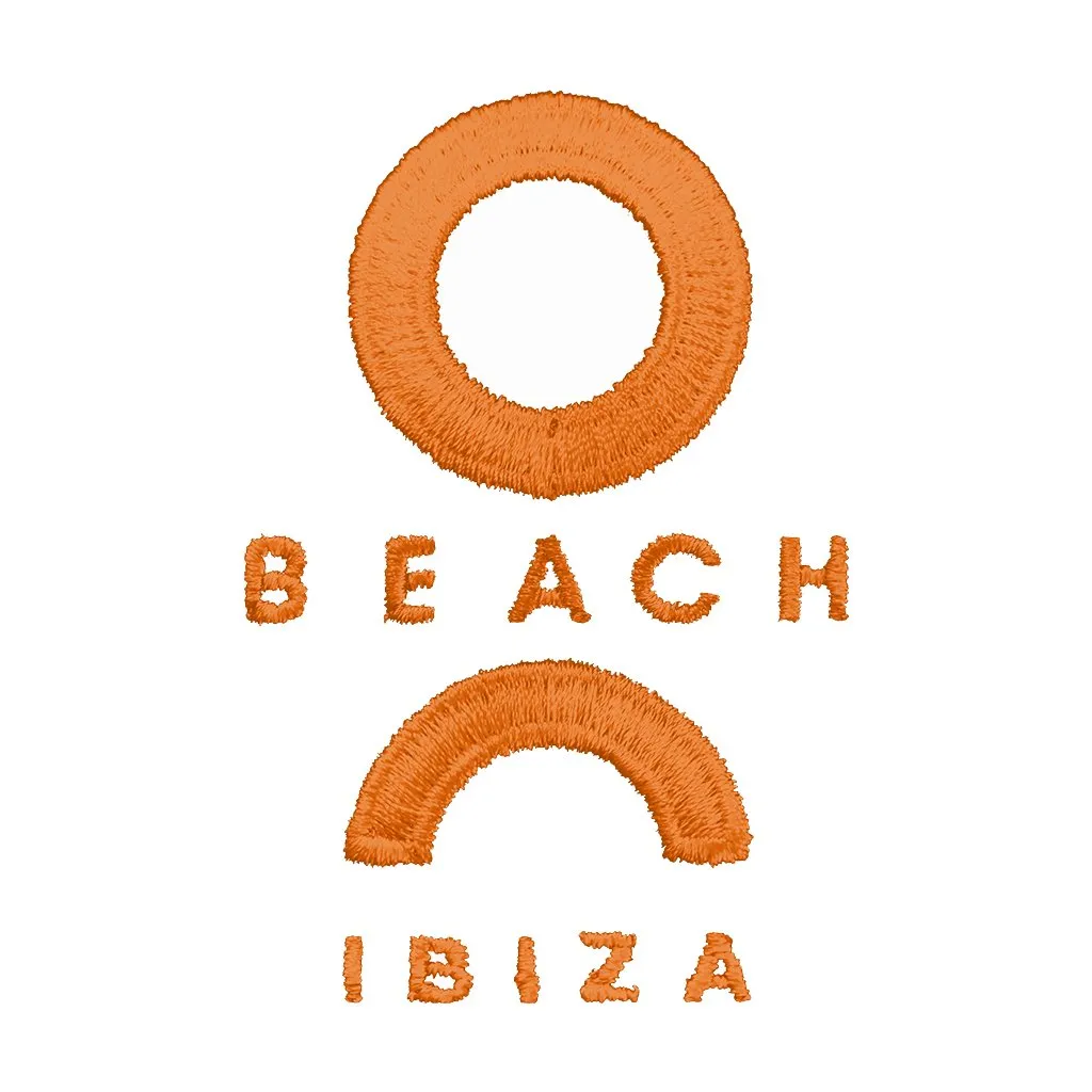 O Beach Orange Embroidered Logo Women's Racer Back Cropped Vest