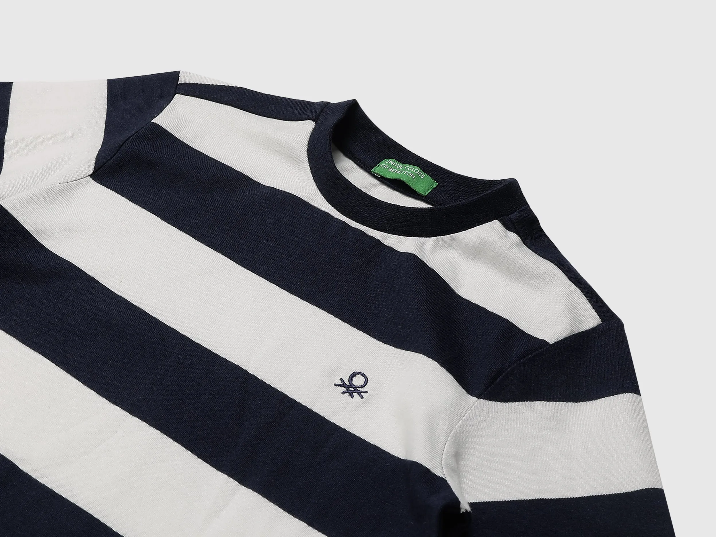Pack of 2 Boys Striped Round Neck T-shirt