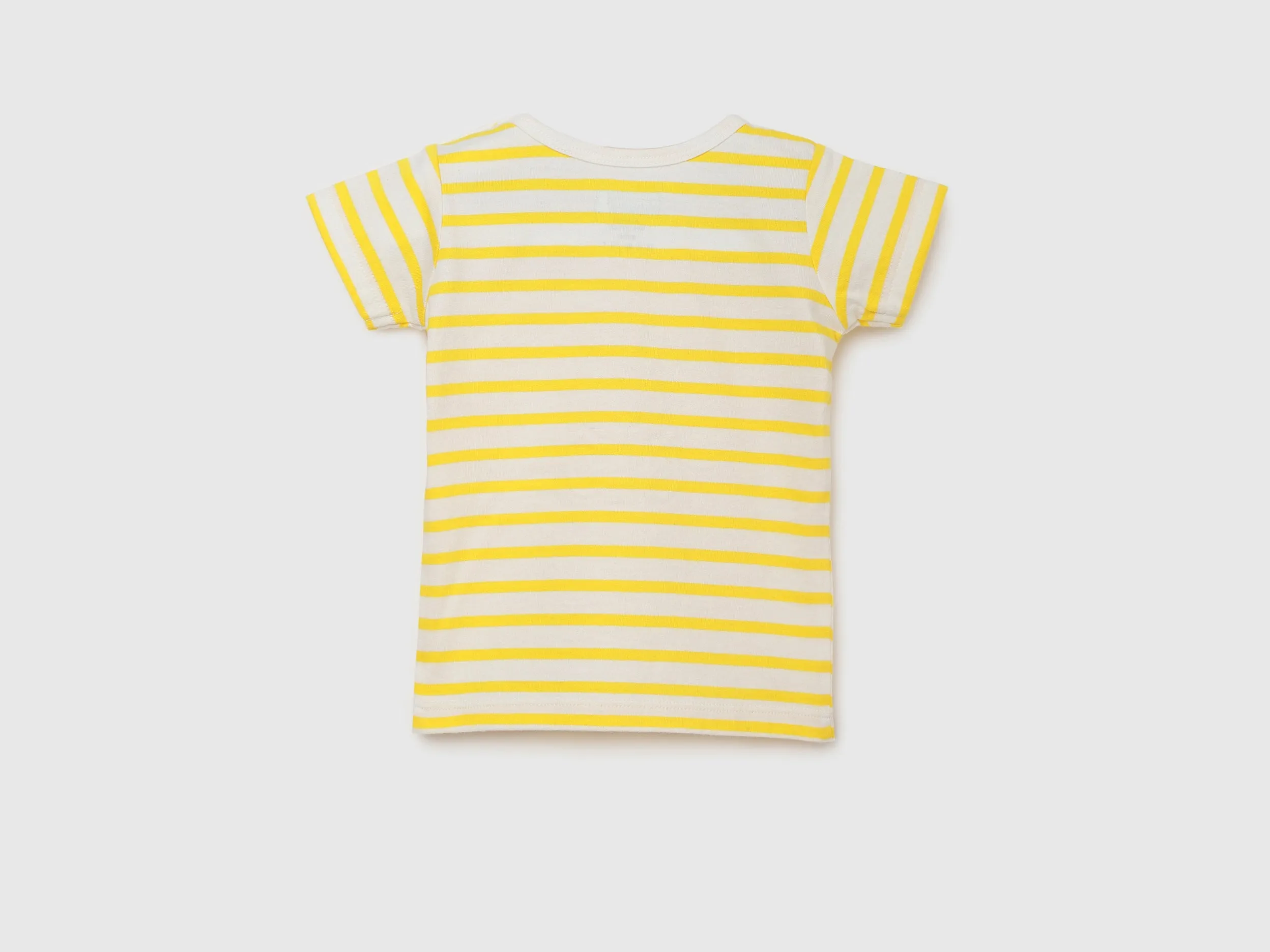 Pack of 2 Regular Fit Round Neck Striped and Printed Baby T-Shirts