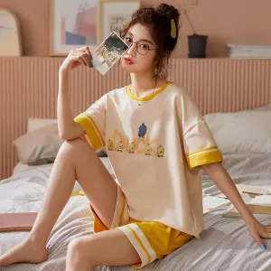 Pajama ladies cotton plus-size casual