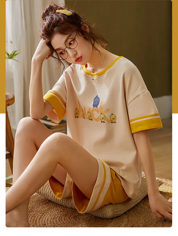 Pajama ladies cotton plus-size casual