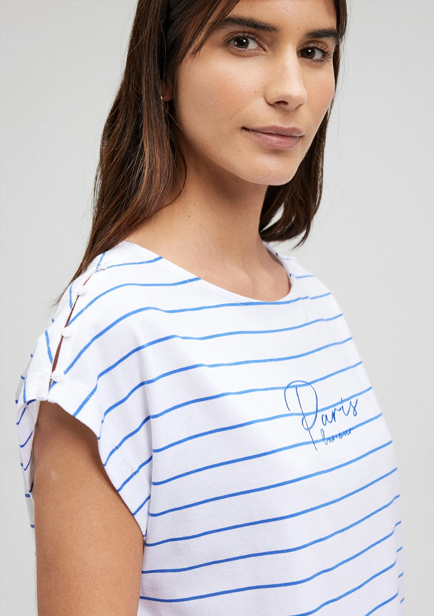 Paris Printed Striped T-Shirt