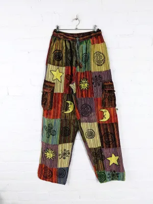 Patchwork Cargo Trousers