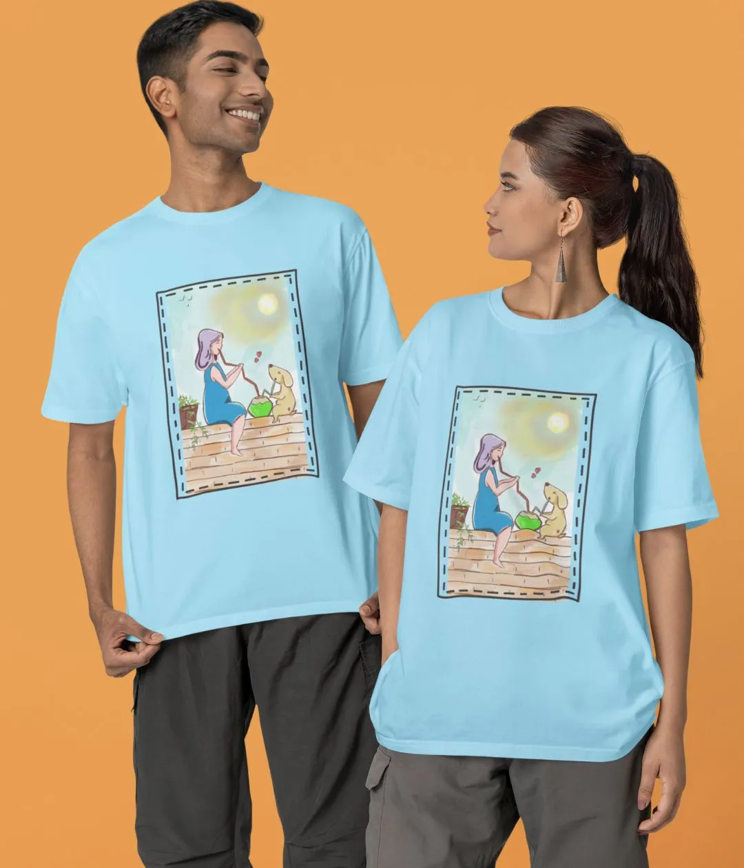 Paws & Paradise - Terry Oversized T-Shirt