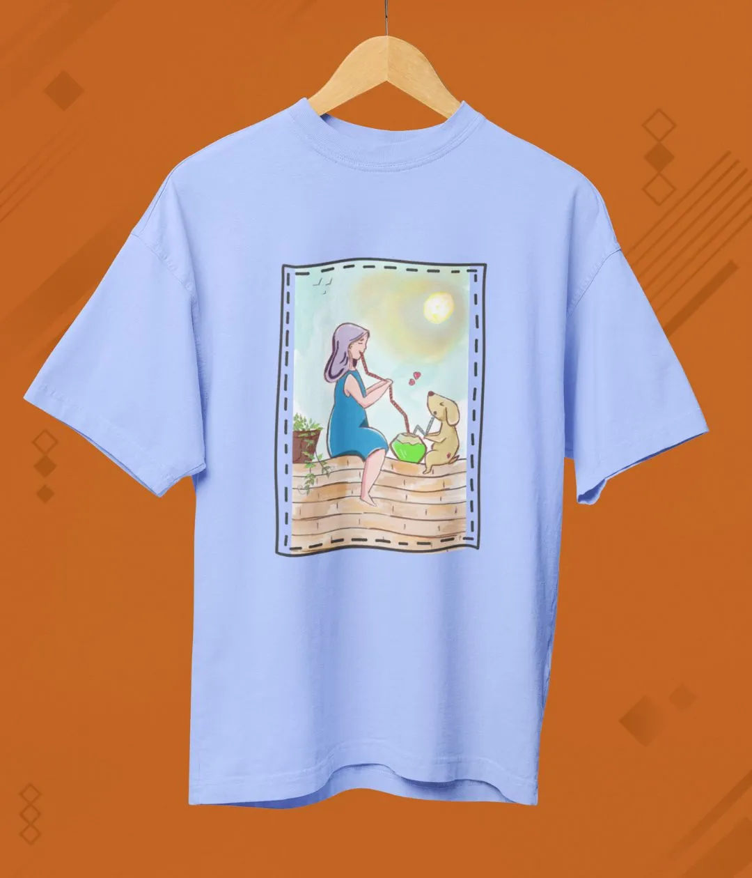 Paws & Paradise - Terry Oversized T-Shirt
