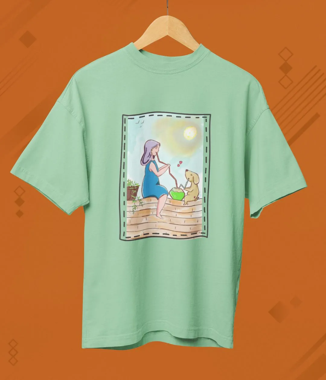 Paws & Paradise - Terry Oversized T-Shirt