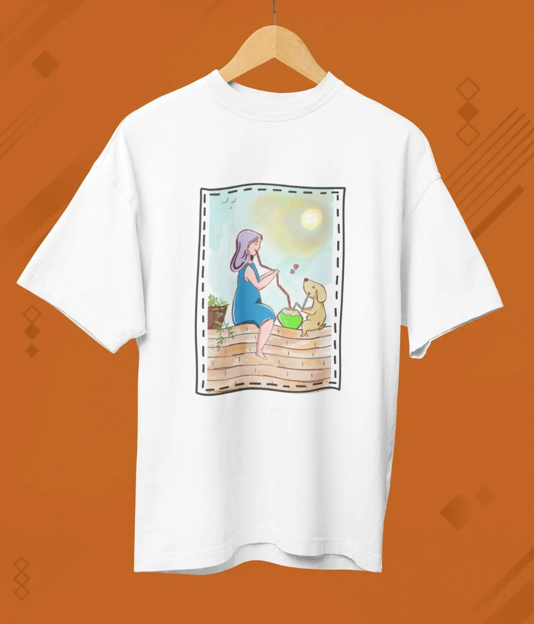 Paws & Paradise - Terry Oversized T-Shirt