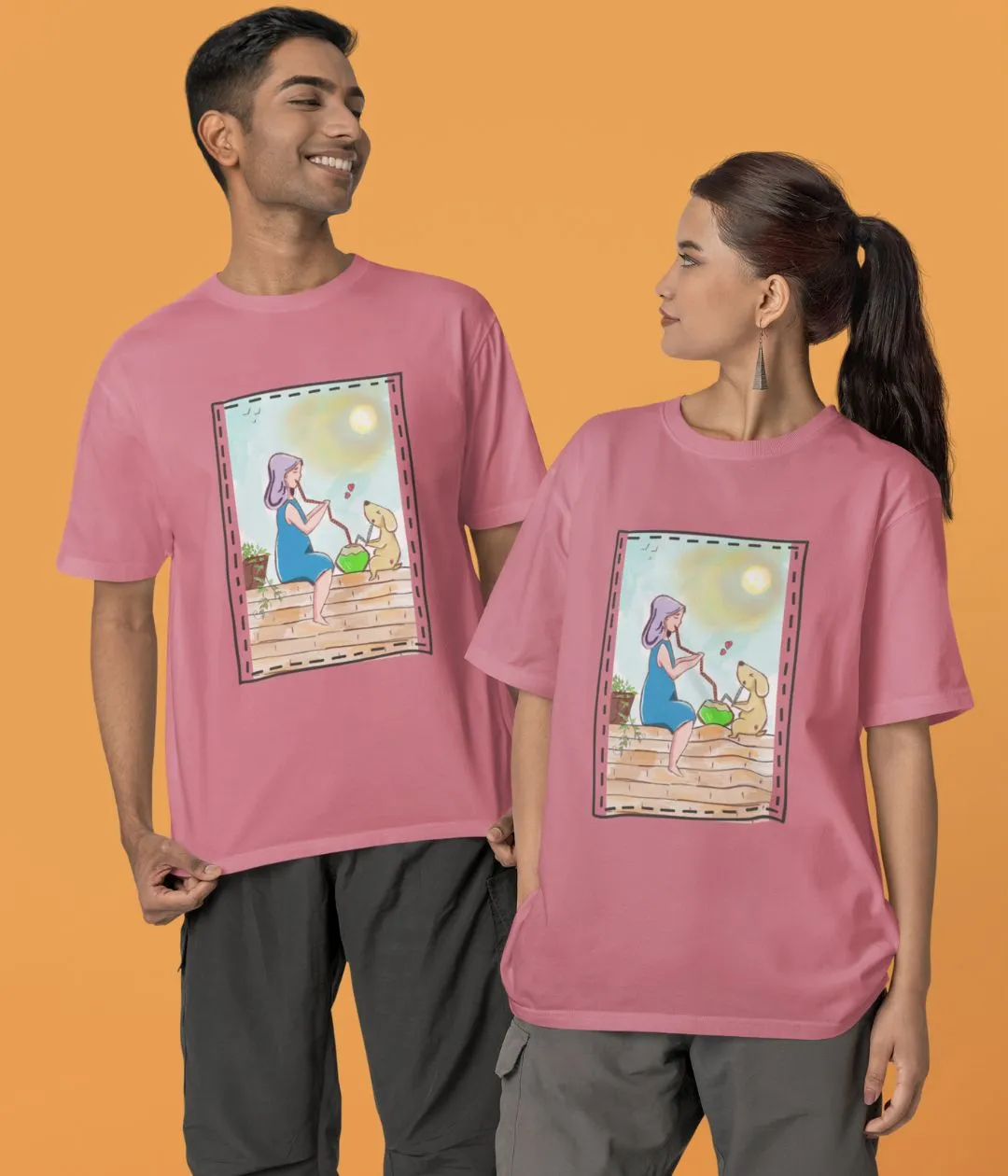 Paws & Paradise - Terry Oversized T-Shirt