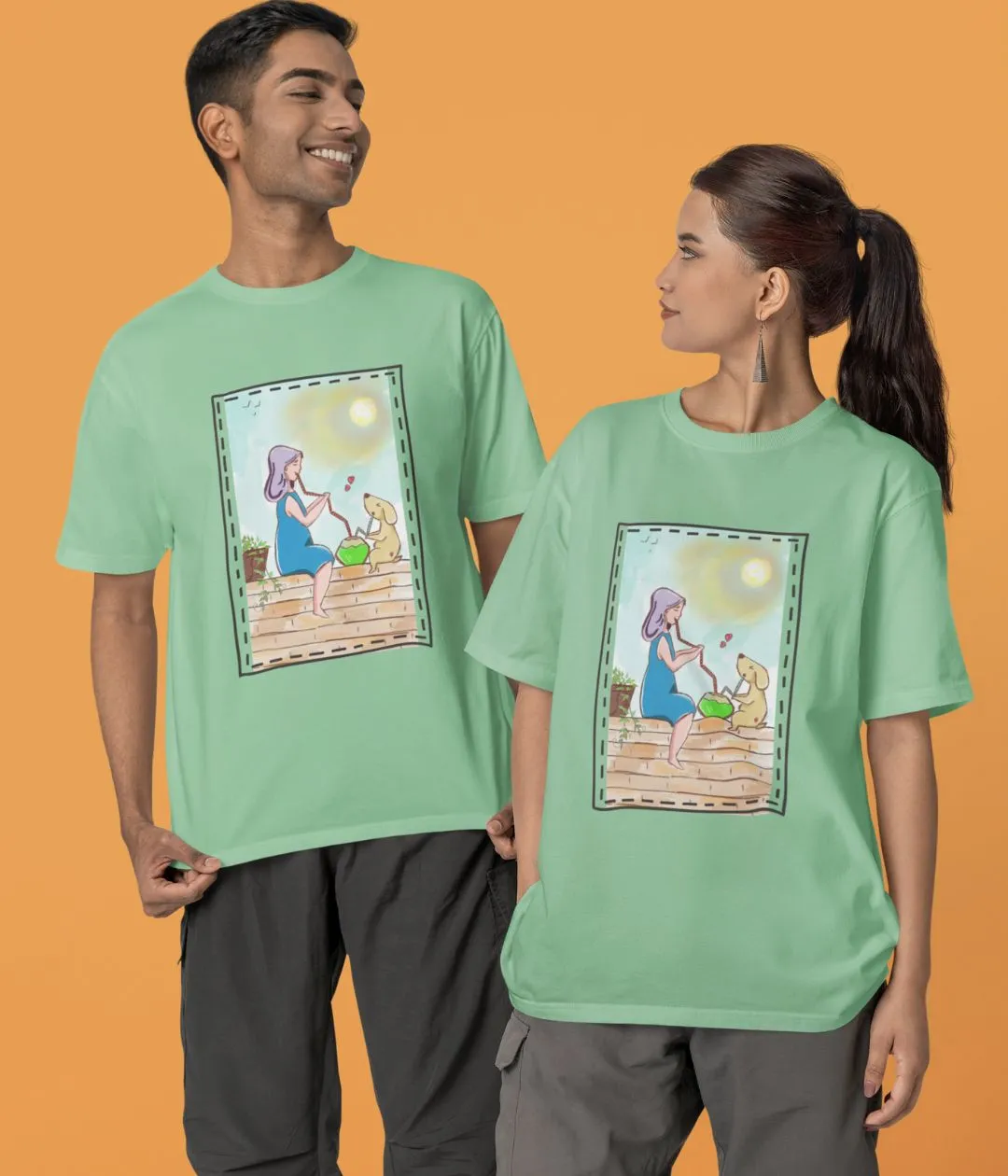Paws & Paradise - Terry Oversized T-Shirt
