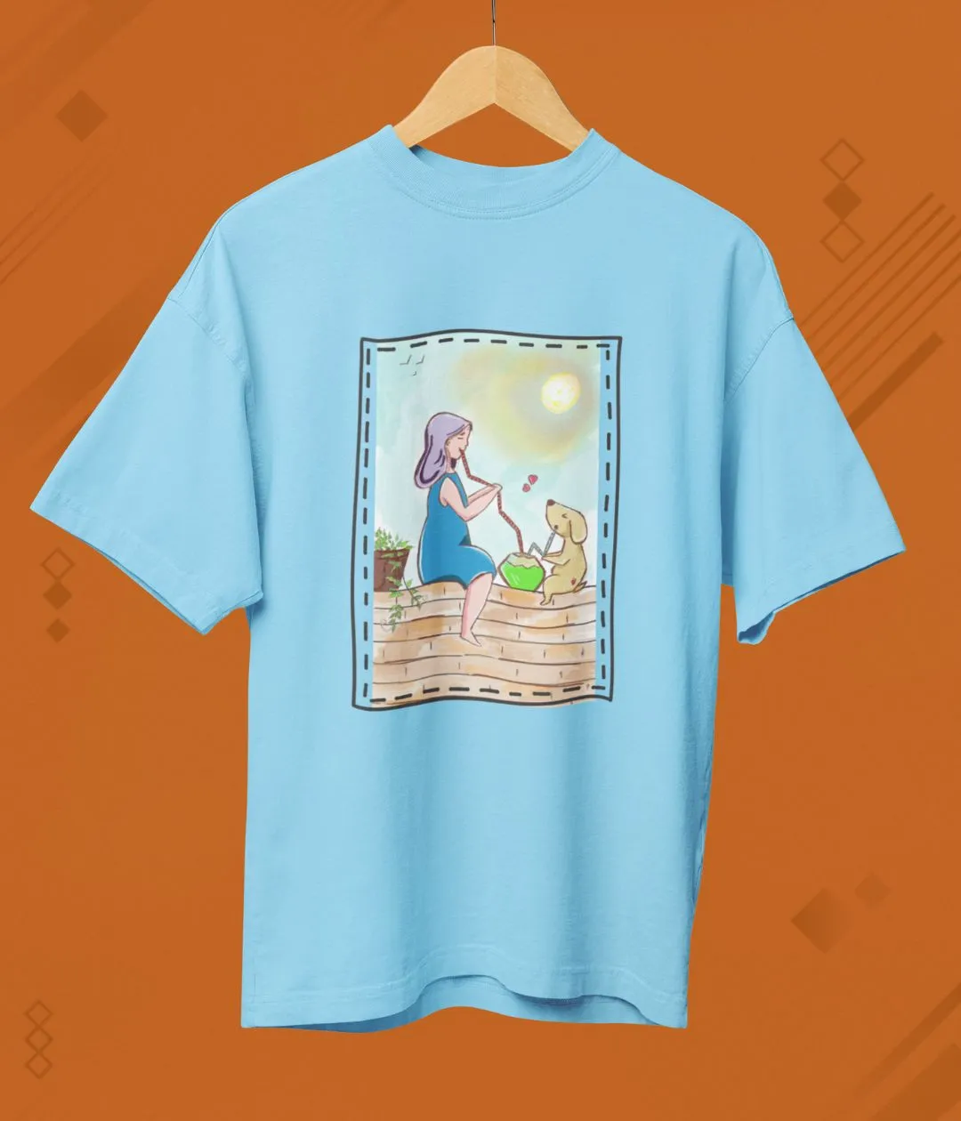 Paws & Paradise - Terry Oversized T-Shirt