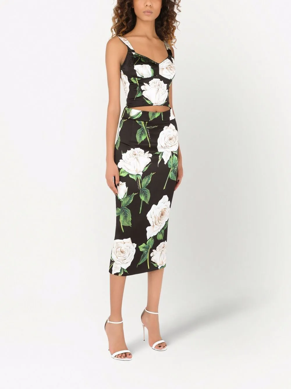 Pencil midi skirt