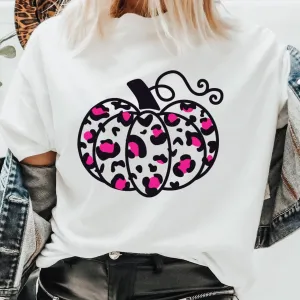 Pink and Black Leopard Pumpkin