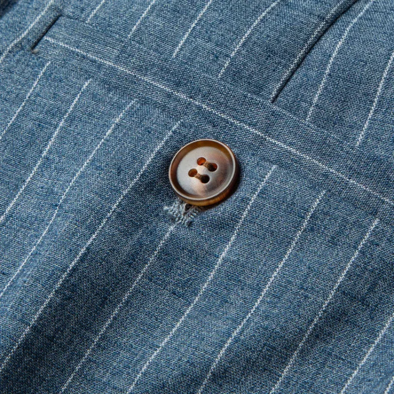 Pinstripe Relaxed Tapered Pants
