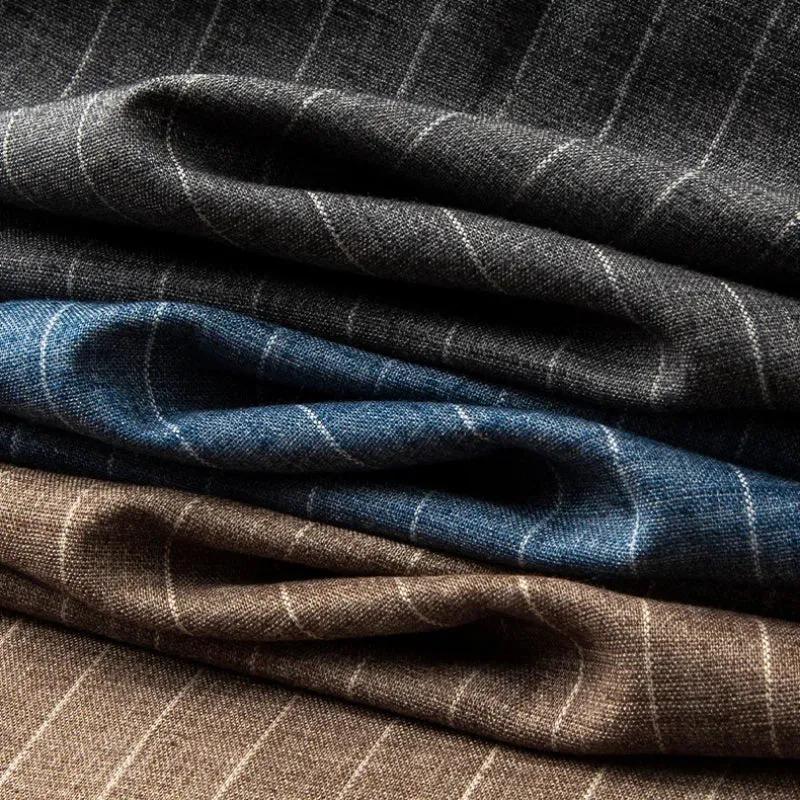 Pinstripe Relaxed Tapered Pants