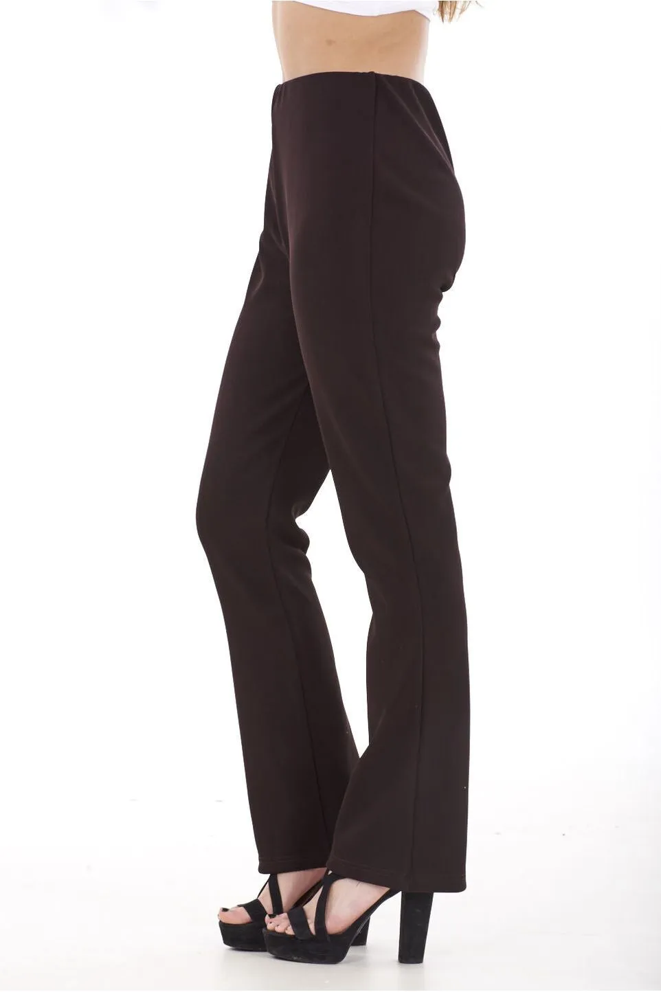 Plus Size Bootleg Ribbed Trouser