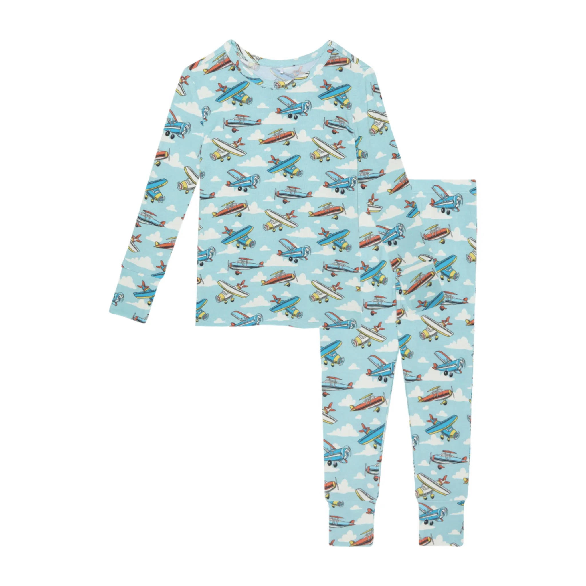 Posh Peanut |  Posh Planes - Classic Pajama Set