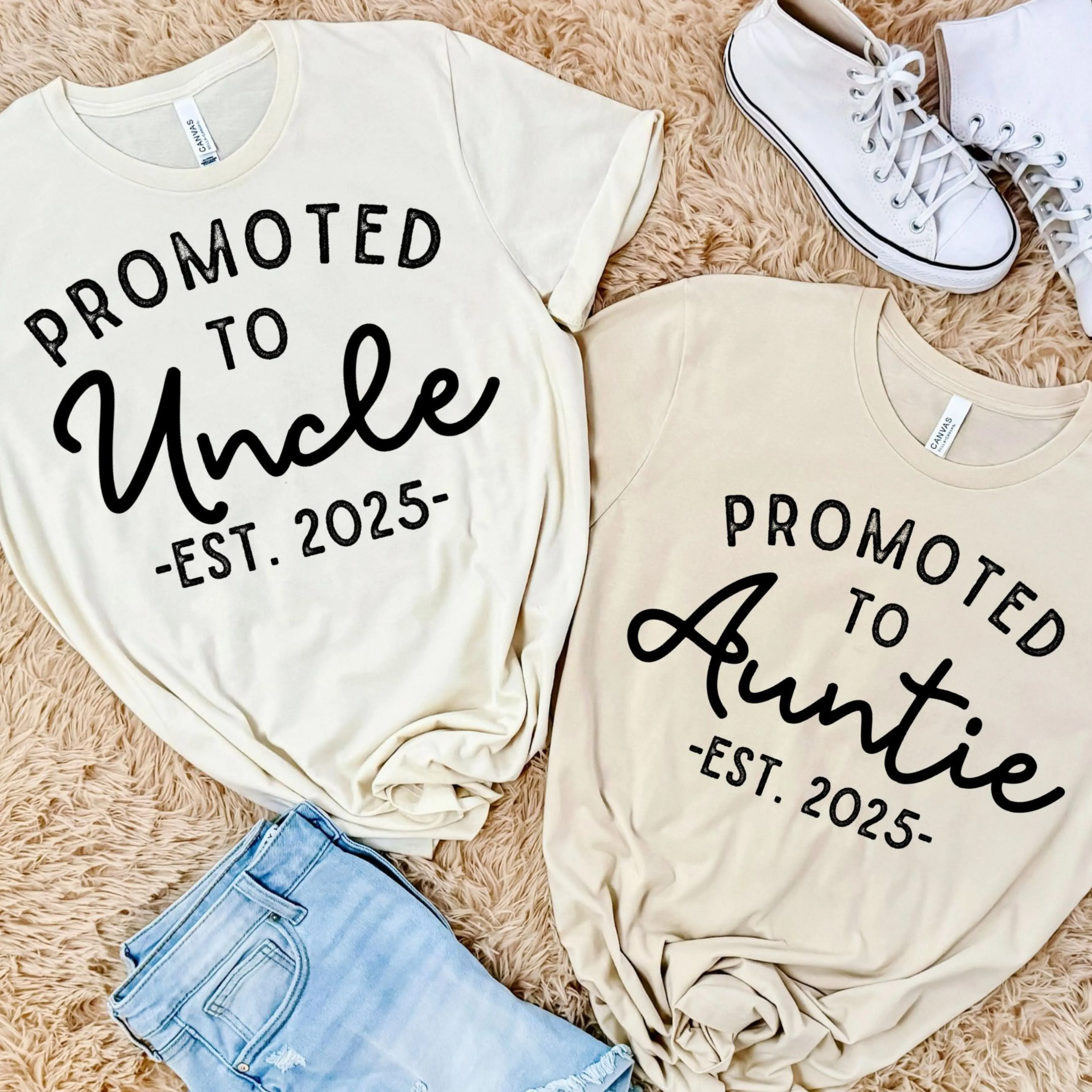 Promoted to Grandma / Grandpa Est - Customize the EST year!