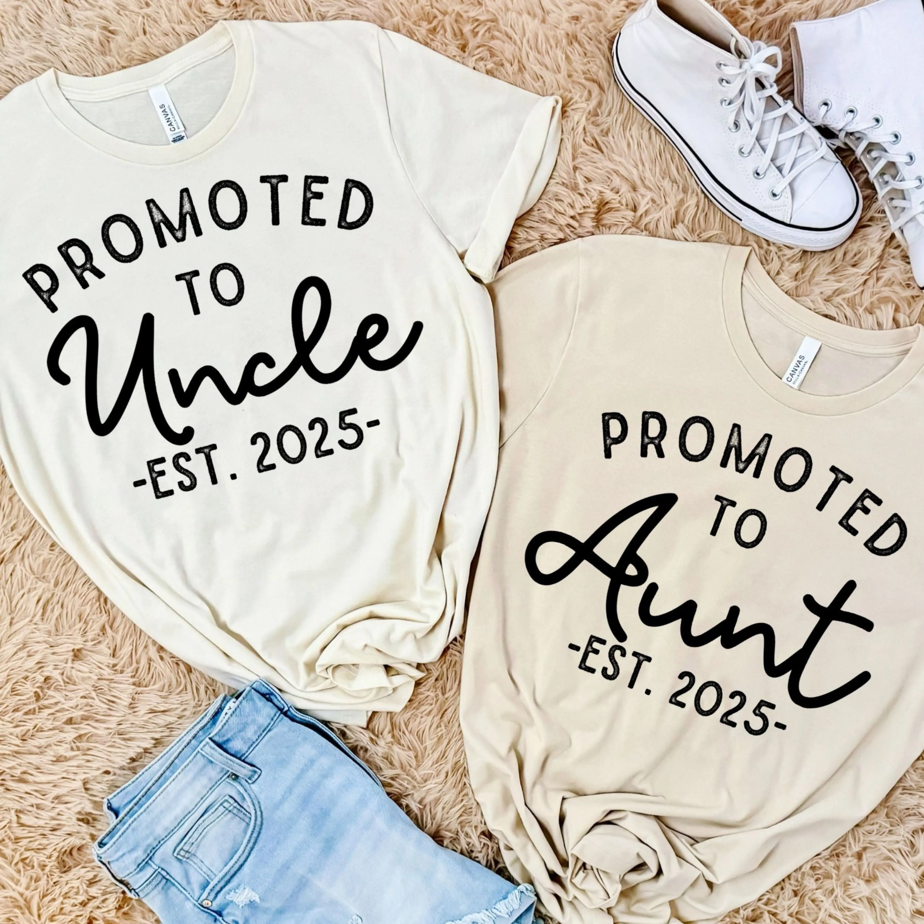 Promoted to Grandma / Grandpa Est - Customize the EST year!
