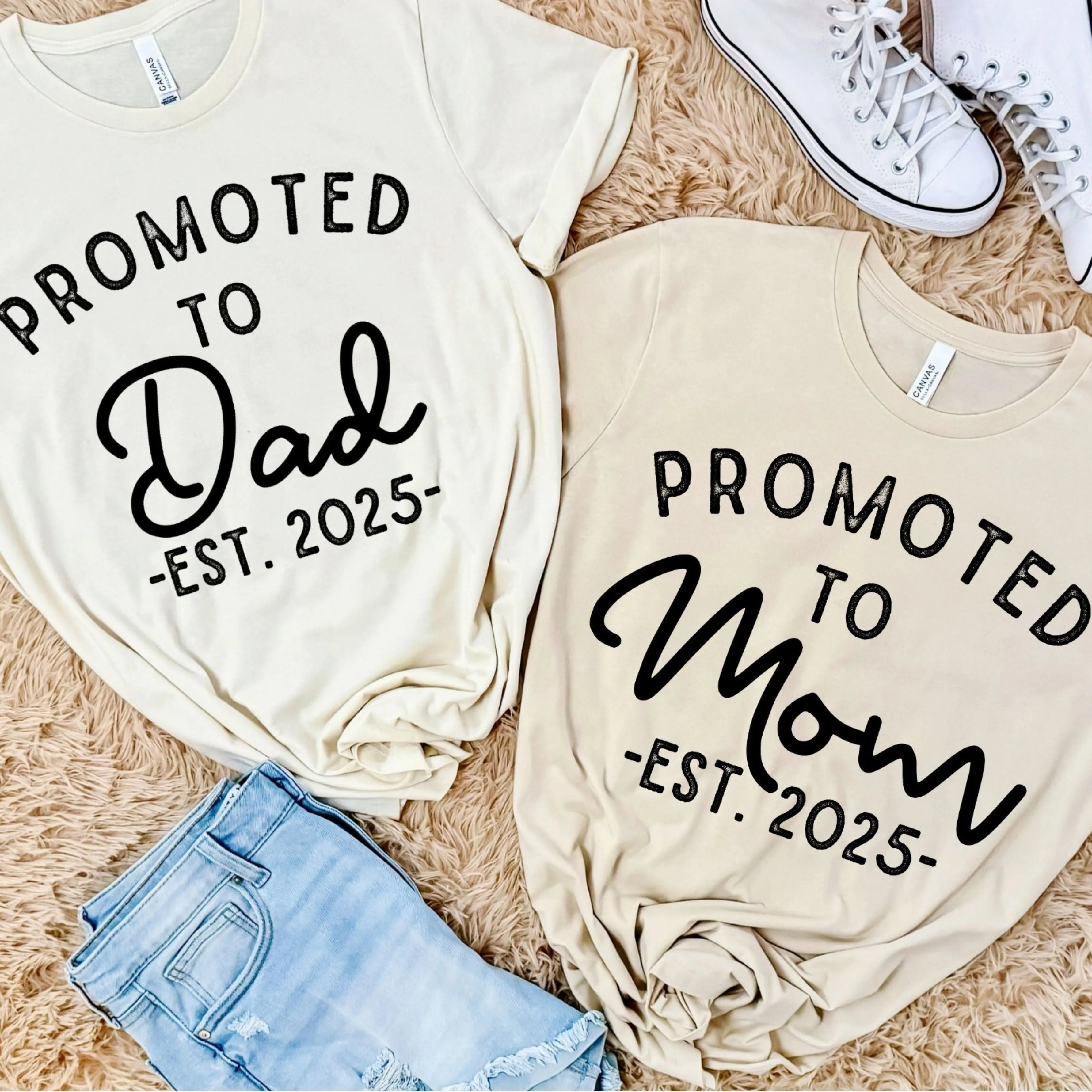 Promoted to Grandma / Grandpa Est - Customize the EST year!